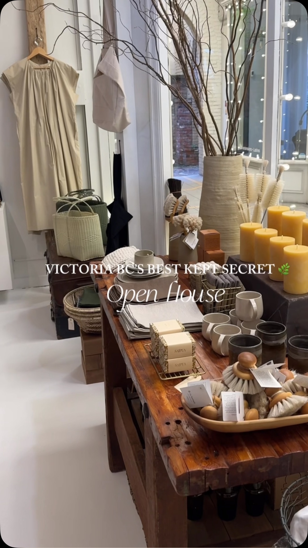 Come with me to Victoria BC’s best kept secret - a sustainably-made and mindfully-curated 